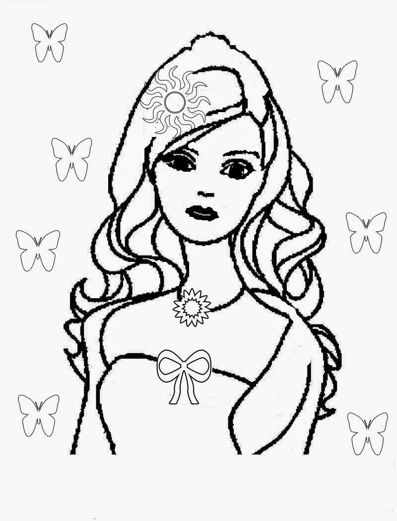 Barbie birthday cupcakes and free Barbie coloring pages ~ Quick healthy
